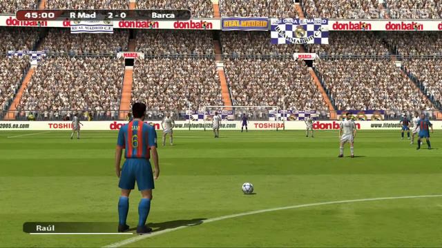 FIFA 2005 (Real Madrid vs. Barcelona) - PS2 [HD] Gameplay смотреть онлайн