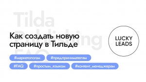 Как добавить новую страницу на сайт на Тильде: задаем ссылку URL, публикуем