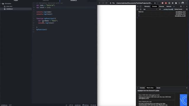 JavaScript Variables Declared with the VAR Keyword