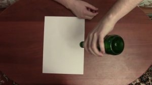 Как открыть бутылку бумагой
