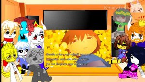 🦊🌸🦊►─═ RUS/ENG Реакция Undertale на fallen angel🦊🌸🦊