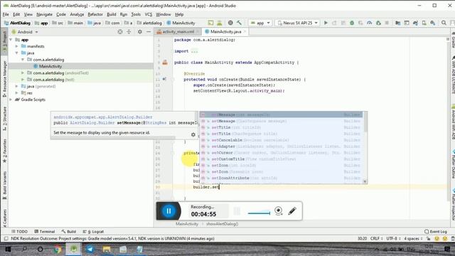 how to add alert dialog box in android studio | alert dialog box in android studio смотреть онлайн