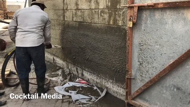 Wall plastering machine, Putzmeister MP25 смотреть онлайн