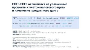 Compass - Финансы - Отчетность - 24 - FCFF и FCFE: free cash flow to firm и free cash flow to equit