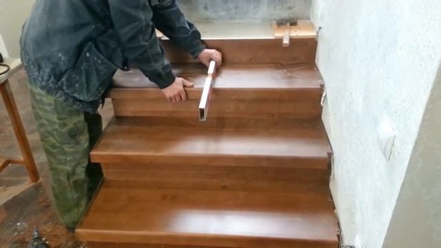 Отделка бетонной лестницы. С подсветкой! смотреть онлайн