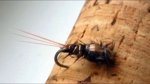 Нимфа поденка " Mayfly nymph" для чистой воды , ленок и хариус.