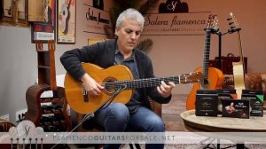 Gerundino Fernández 1976 flamenco guitar for sale played by Pedro Javier González