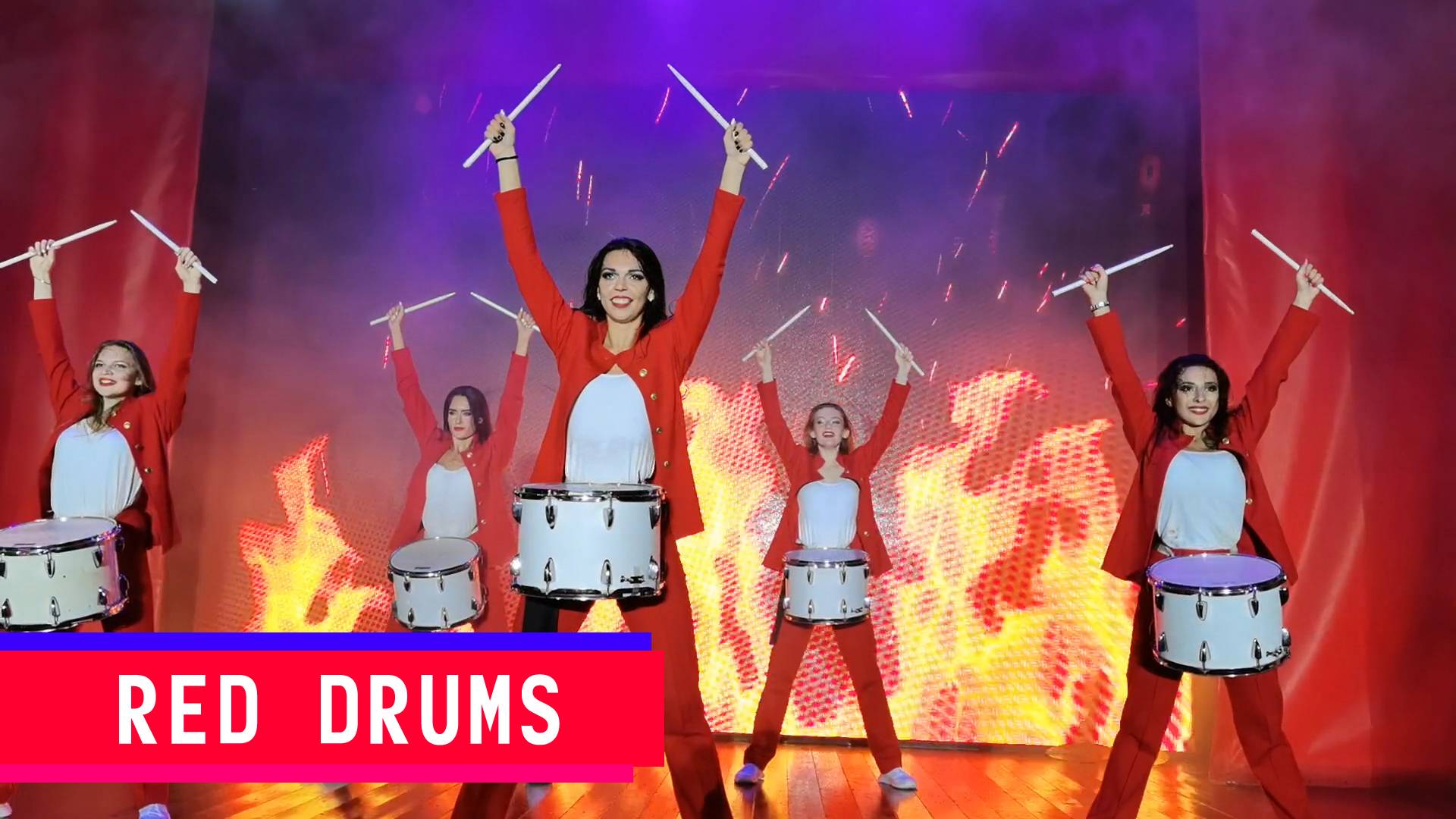 Red Drums Барабанное шоу. Барабанщицы на ваш праздник