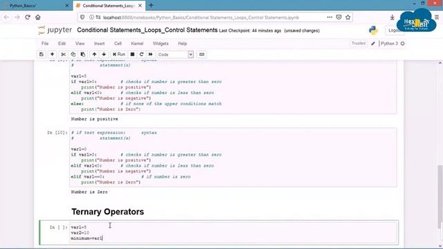 Conditional Statements  || Ternary Operators || Control Statements ||  Python Tutorial - 6