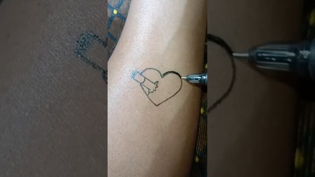 Heart smoke tattoo #shorts #trending смотреть онлайн