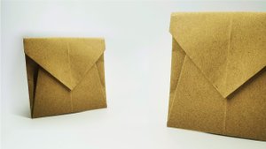 Оригами Конверт своими руками из бумаги для квадратной открытки. видео инструкция и подробная схема.