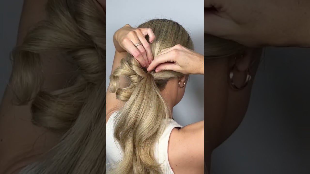 Amazing low updo ✅ # #hairhacks #лайфхакдлядевушек #updo