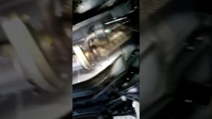 Установка защиты поддона на Солярис, подарок от Юры?
