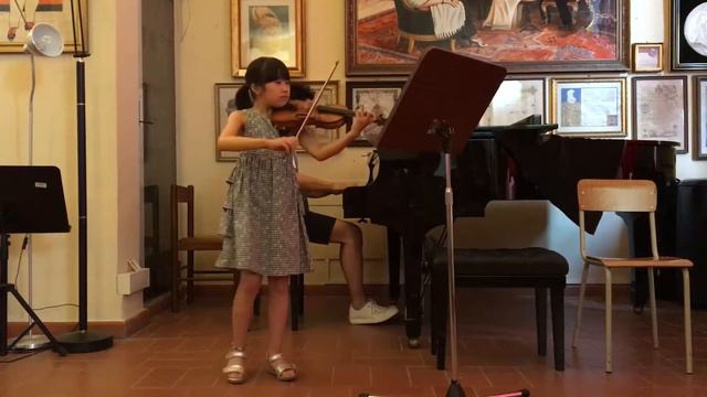 Yume Tomita 9 plays Handels Violin Sonata F major 2 mov. Allegro