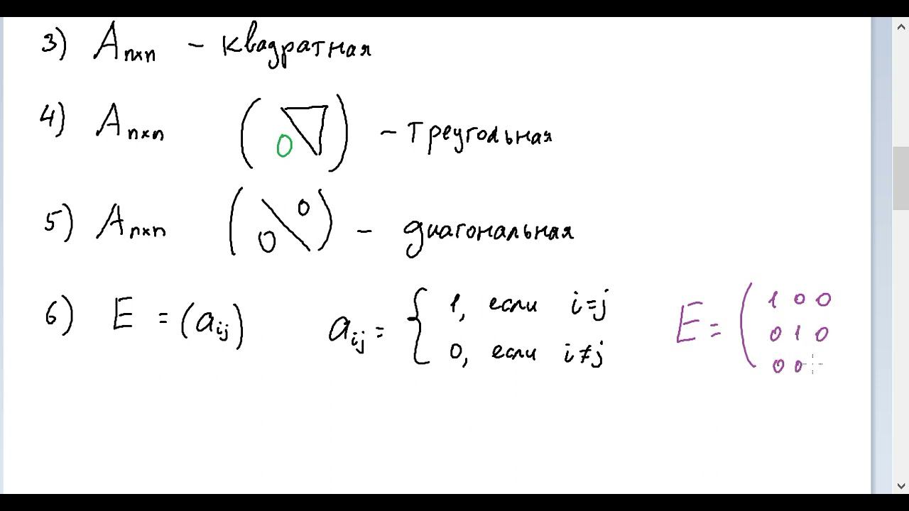 ЛА-1 Матрицы и определители