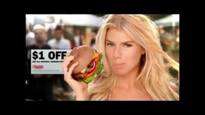 Banned Uncensored Carl's Jr  Burger  All Natural Too   Hot For TV Commercial Extended Cut