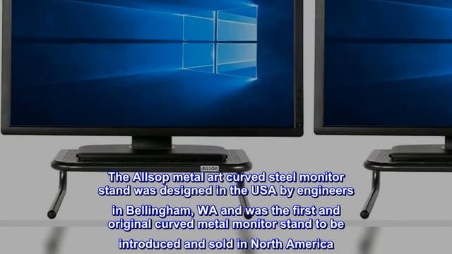 Great product - Allsop Metal Art Jr. Monitor Stand, 14-Inch wide platform holds 40 lbs with keyboa смотреть онлайн