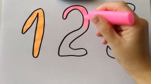 Учим цифры/Раскраски для малышей/Раскрашиваем цифры/Часть 1