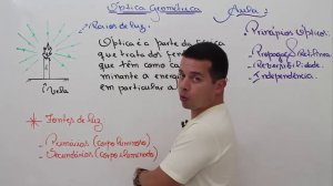 Aula 01 - Óptica Geométrica - Conceitos Iniciais