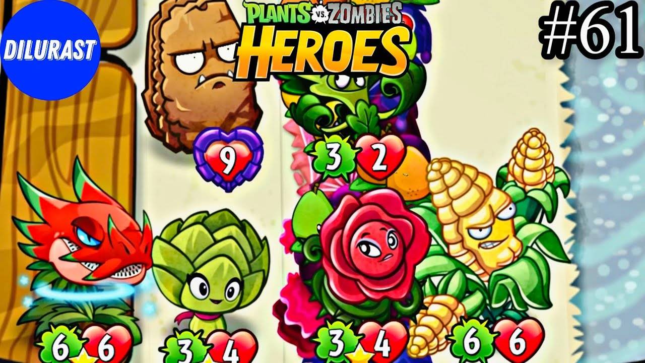 Plants vs. Zombies Heroes #61 ПРОХОЖДЕНИЕ! ВИДЕОИГРА ОНЛАЙН! GAMEPLAY! ИГРОВОЙ КАНАЛ Dilurast