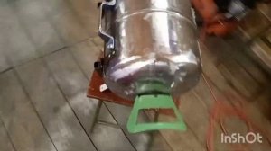 изготовление из балона под фреон мини-мангала.