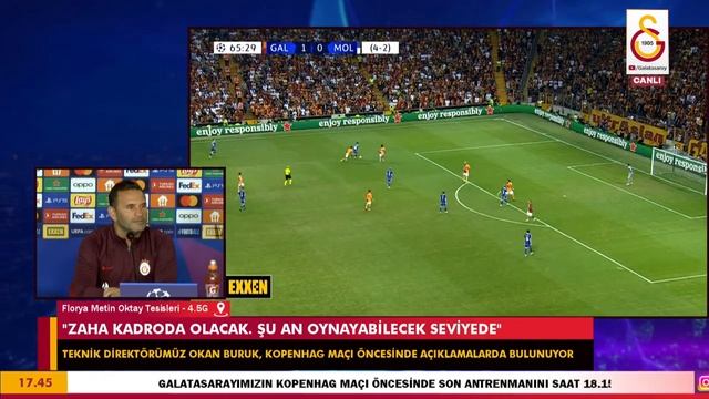 ? Teknik Direktörümüz Okan Buruk ve futbolcumuz Angeliño'nun, Kopenhag maçı öncesi basın toplantısı смотреть онлайн