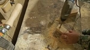 Светильник из старого дубового пня