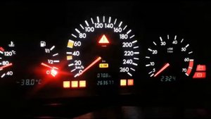 LED подсветка панели приборов MB w202 c 280