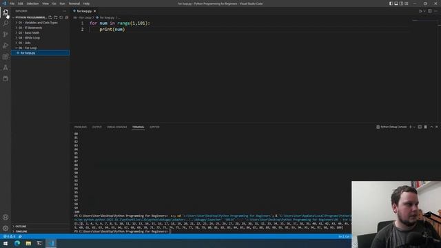 #6 Python Programming for Beginners | For Loop смотреть онлайн