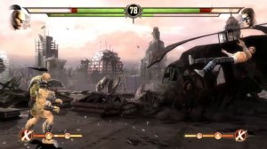 Ultimate Mortal Kombat 9 Shao Kahn and Goro Gameplay