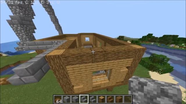 Minecraft Easy Medieval house tutorial (for beginners) смотреть онлайн