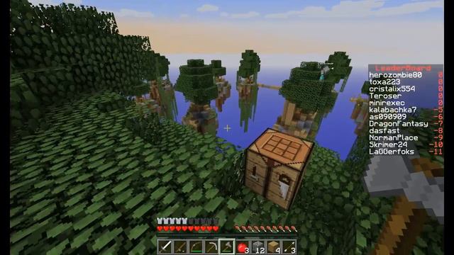 А КОГО БИТЬ?! 12 Sky Wars - MINECRAFT смотреть онлайн