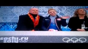 Падение американской фигуристки в сочи/Decline of the American figure skater in Sochi