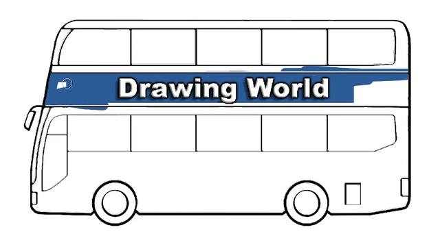 How to Draw a Bus Step by Step Tutorial for Beginners