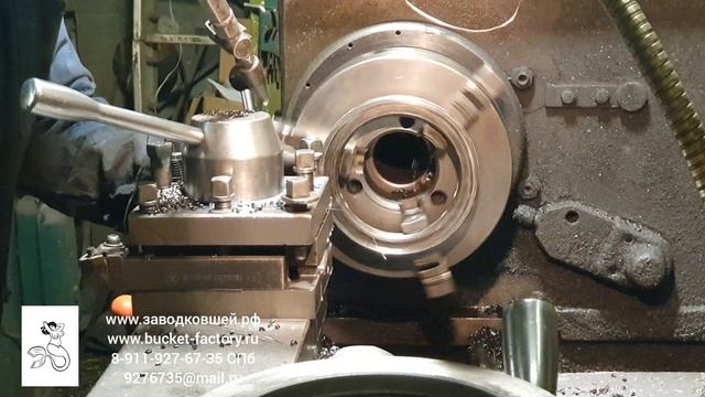 Токарные работы. Работа на токарном станке. Изготовление кольца. ЗАВОД КОВШЕЙ / Lathe work