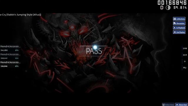 Osu! - DotEXE - Battle Cry [Rabbit's Jumping Style [AR10]] | PASS 6.97★