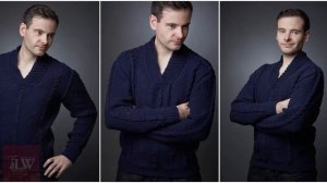 Мастер-класс "Вяжем мужской свитер "Blue Velvet" на вязальной машине"