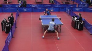 настольный теннис Федотов П. - Савинский А. 3-2 ЛЧ СПБ 2016