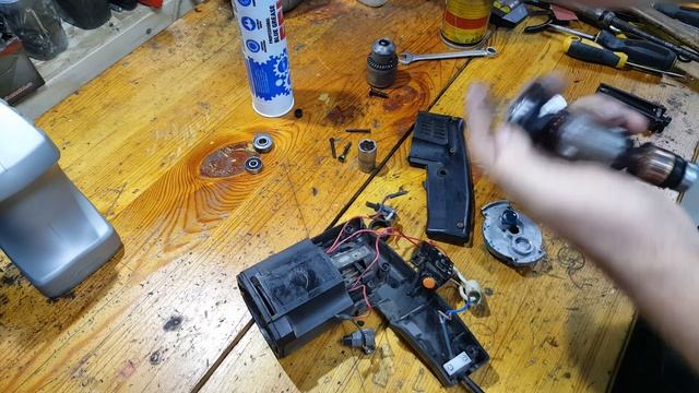 Ремонт Дрели Ритм МЭС-450ЭР (Профилактика) - замена подшипников. смотреть онлайн