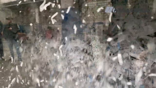 Шредер со шнековой выгрузкой 1 тонна в час ПП мешков и бигбэгов