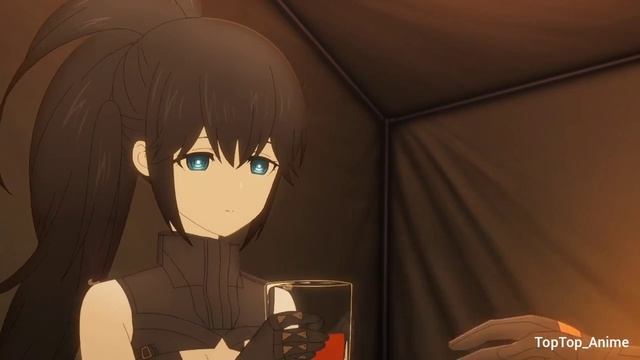 Empress cannot handle drinking | Black★★Rock Shooter: DAWN FALL смотреть онлайн