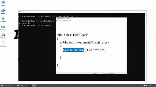Java Bangla Tutorial 3: How to Compile and Run Java program in Windows Command Mode? смотреть онлайн