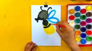 Как нарисовать осу - рисуем поэтапно для детей