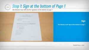 Video Guide on Signing Form DIR-2