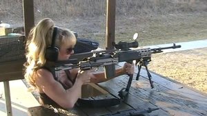 Blondie Firing Full Auto M14 EBR 7.62 NATO Rifle