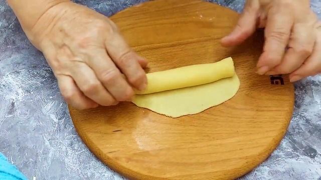 ПЕЧЕНЬЕ "БАНАН" с творожной начинкой. Рецепт быстроко приготовления. Для ШКОЛЬНИКОВ/COOKIES "BANANA