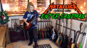 Metallica - Enter Sandman (guitar solo cover). Студент Иван Терентьев