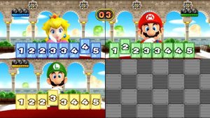 Mario Party 9 Choice Challenge #1 Peach vs Toad vs Mario vs Luigi Master Difficulty