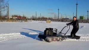 4K UHD Тест драйв мотобуксировщика "БАРС" К 800