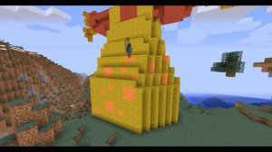 Minecraft - Таймлапс. Масленица. Чучело для масленицы.